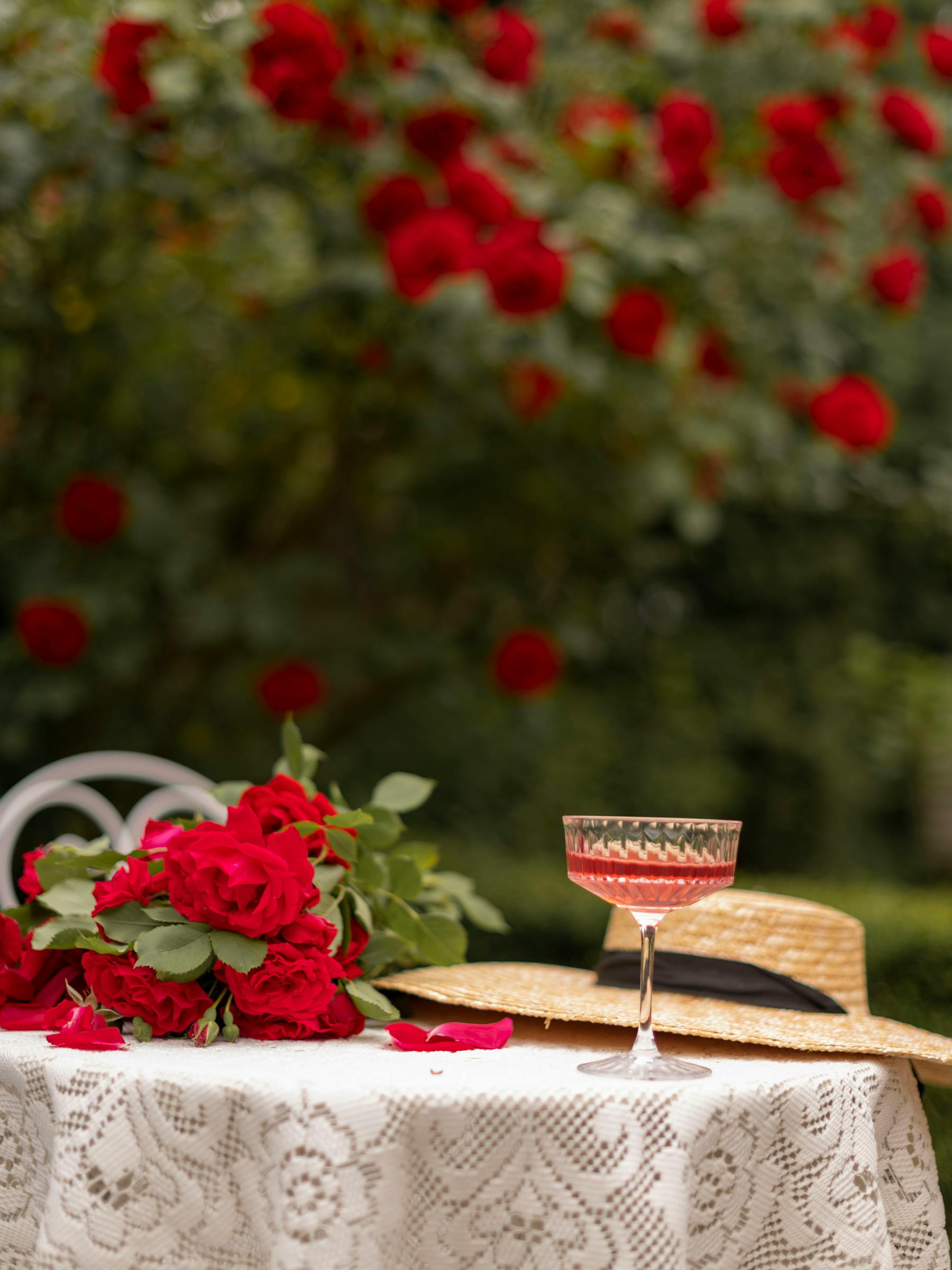 A glass of Provencal rose