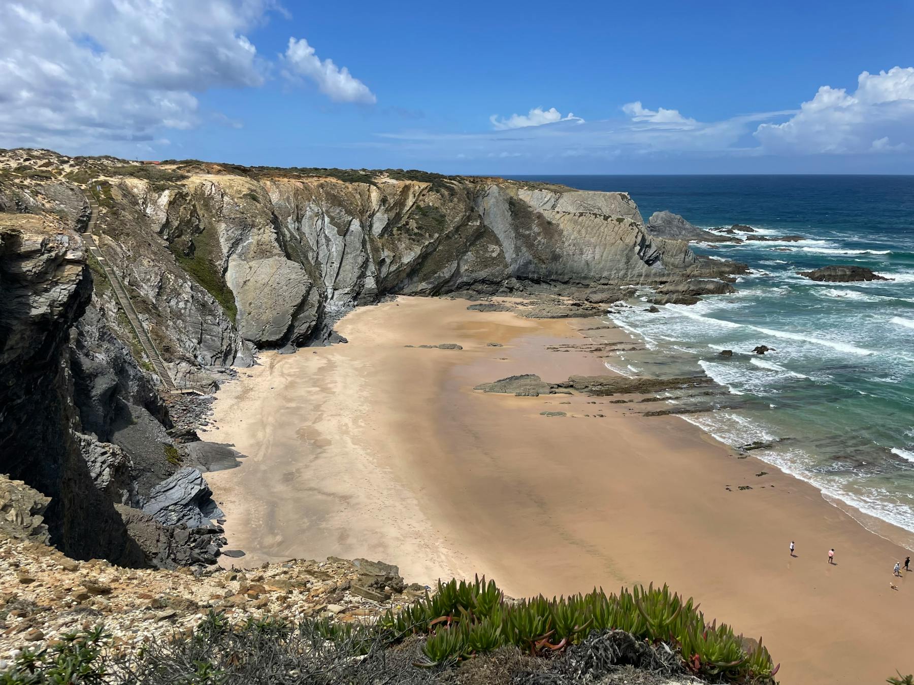 Carvalhal beach below