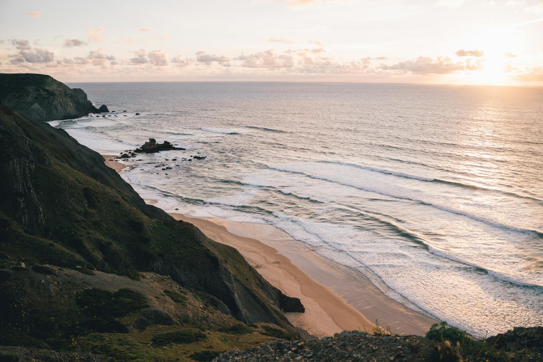 Atlantic sunset from the headland