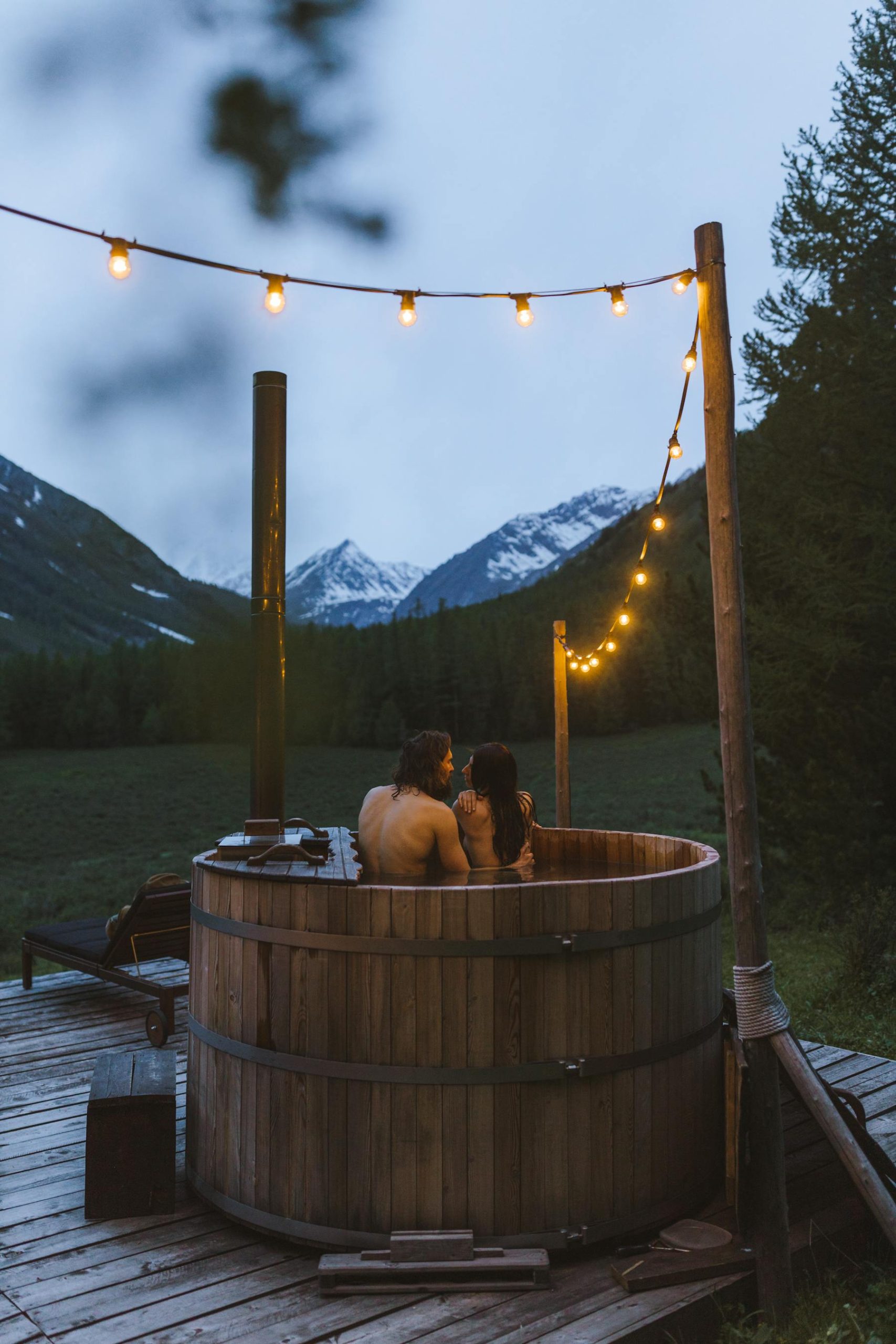 The hot tub after the last lift