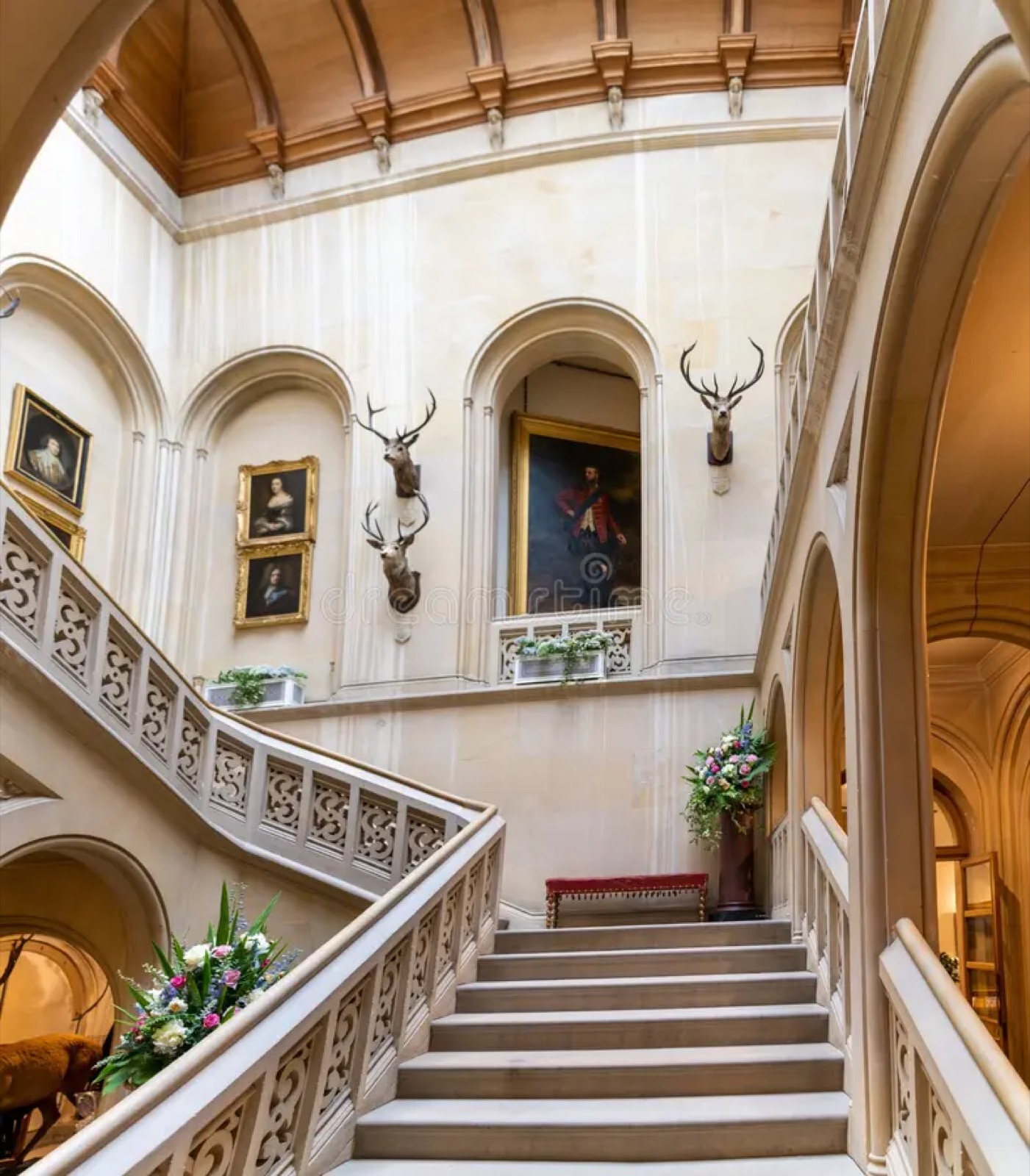 The staircase hall