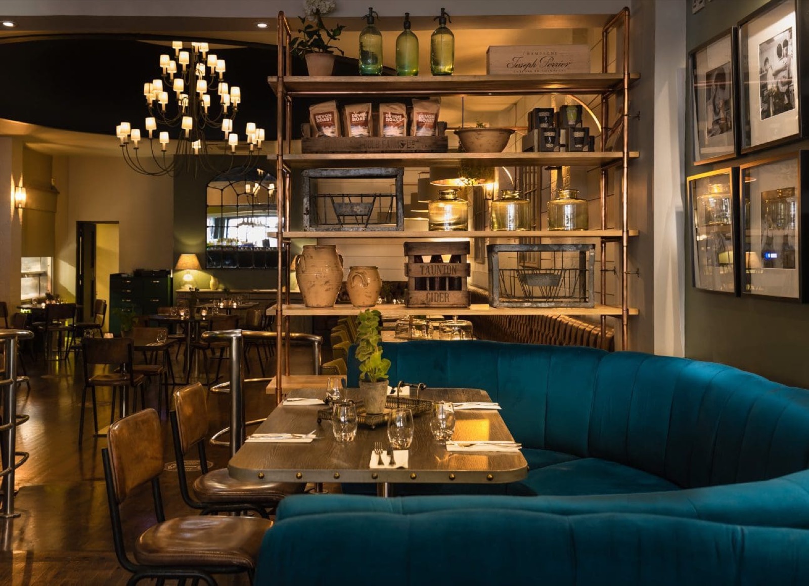 The dining room