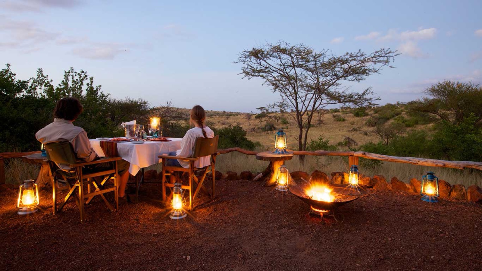 Dinner in the boma